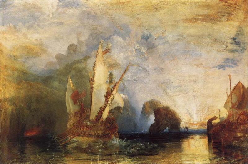 Joseph Mallord William Turner Uysses Deriding Polyphemus oil painting picture